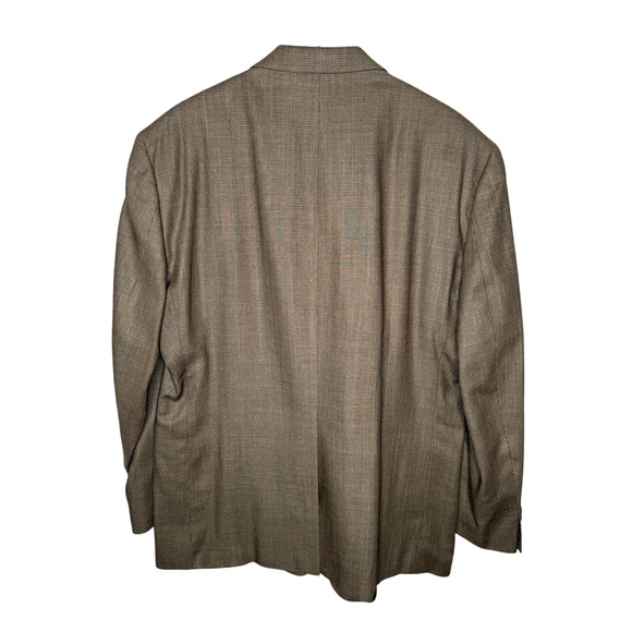 Ralph Lauren Men's 48L Big&Tall $350 Wool Silk Blazer 2 Button Jacket Tan Brown - Picture 3 of 10